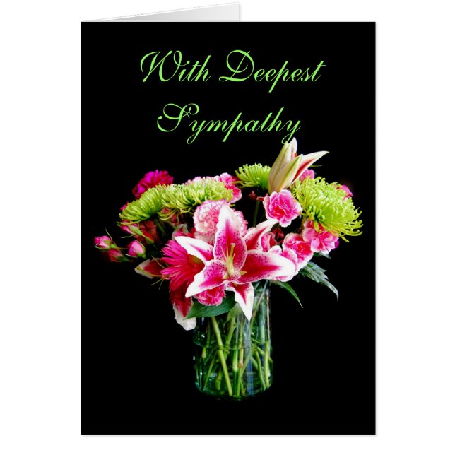 With Deepest Sympathy, Stargazer Lily Bouquet (Front)