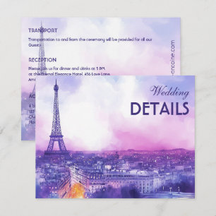 With DETAILS Amour Éternel à la Parisienne Enclosure Card