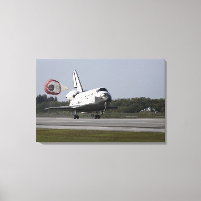 With drag chute unfurled canvas print (Front)