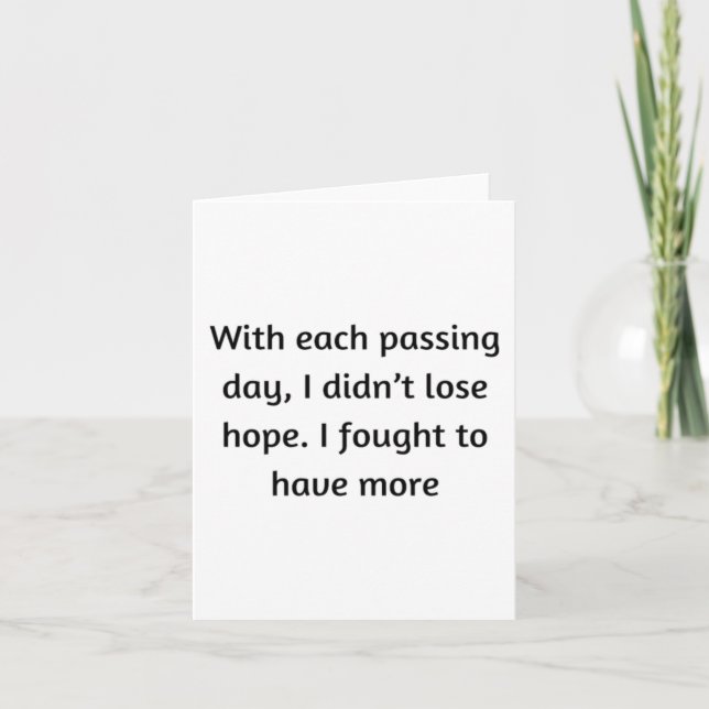 With Each Ping Day  Card (Front)