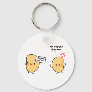 "With Every Fiber Of My Bean!" keychain 