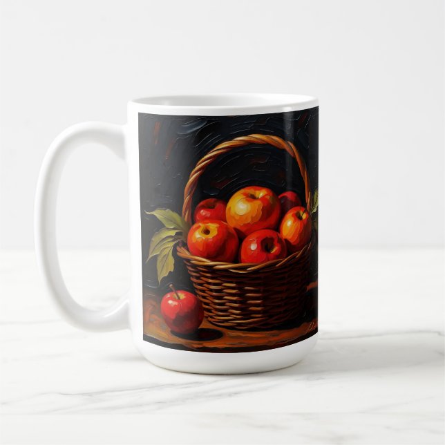 with Fruit Basket Design Coffee Mug (Left)