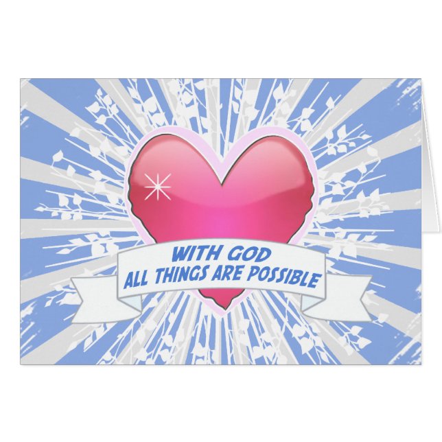 With God All Things are Possible (Front Horizontal)