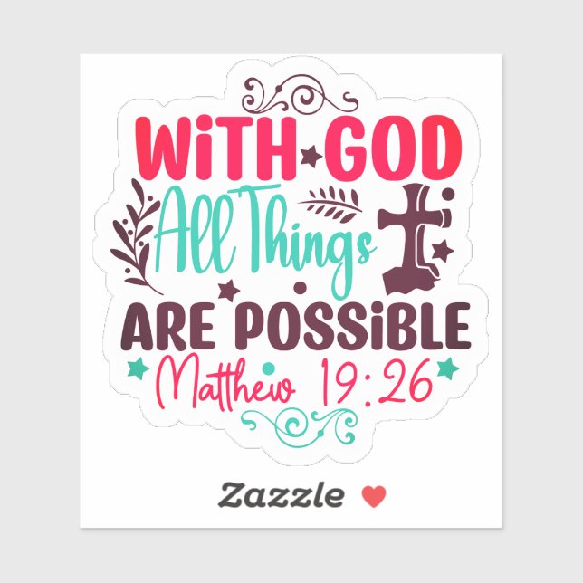 With God All Things Are Possible (Sheet)