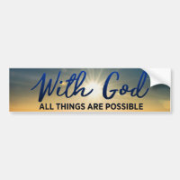 With God All Things Are Possible