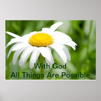 WITH GOD ALL THINGS ARE POSSIBLE POSTER
