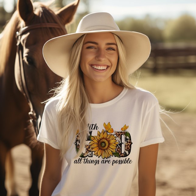 With God all things are Possible T-Shirt (Creator Uploaded)