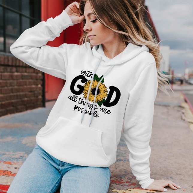 With God All Things Are Possible | Women Hoodie (Creator Uploaded)