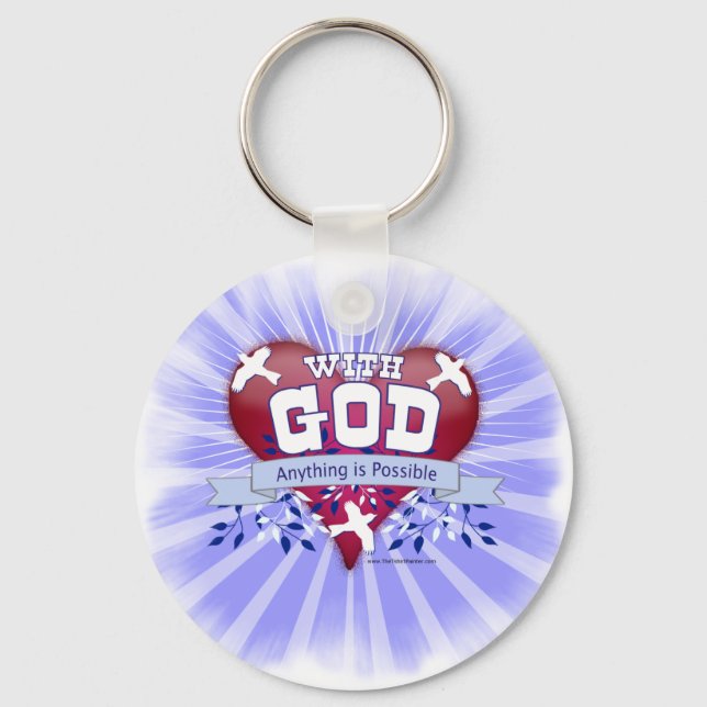 With God Anything is Possible Key Ring (Front)