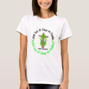 WITH GOD CROSS Non-Hodgkin’s Lymphoma T-Shirts