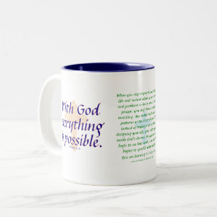 With God Everything is Possible  - Mug