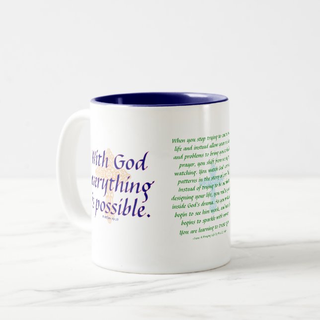 With God Everything is Possible  - Mug (Front Left)