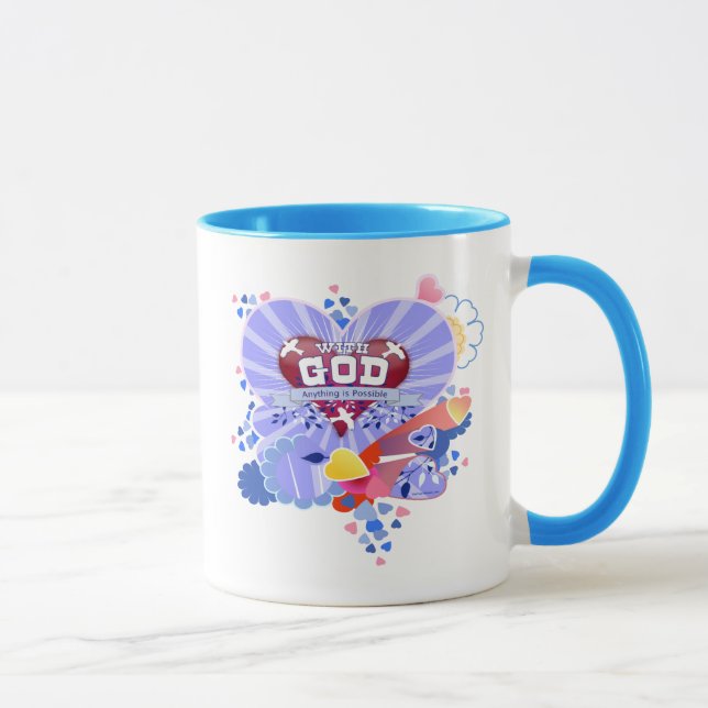With God Hearts Mug (Right)