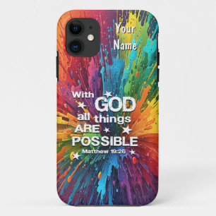 With God Matthew 19-26 Case-Mate iPhone Case
