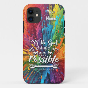With God Matthew 19-26 Case-Mate iPhone Case