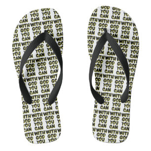 With God You Can Faith Based All-Over Unisex Jandals