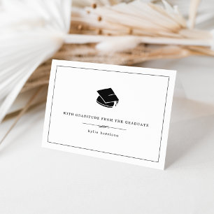 With Gratitude   Graduation Thank You Cards