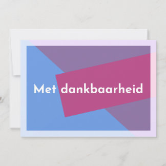 "With Gratitude" Thank You Card