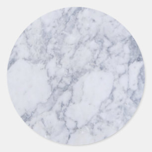 With Gray Marble Blank Template Custom Classic Rou Classic Round Sticker