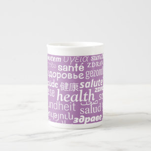 With Health Text Mug