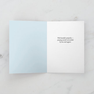 With Heartfelt Sympathy – Watercolor Floral Card