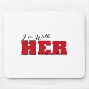 With Her Kamala Vote For 2024 President Kamala-har Mouse Pad