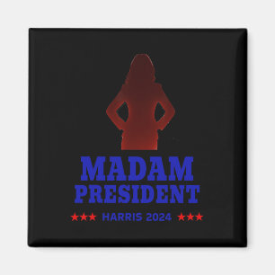 With Her Madam President Vote Kamala Harris 2024 R Magnet