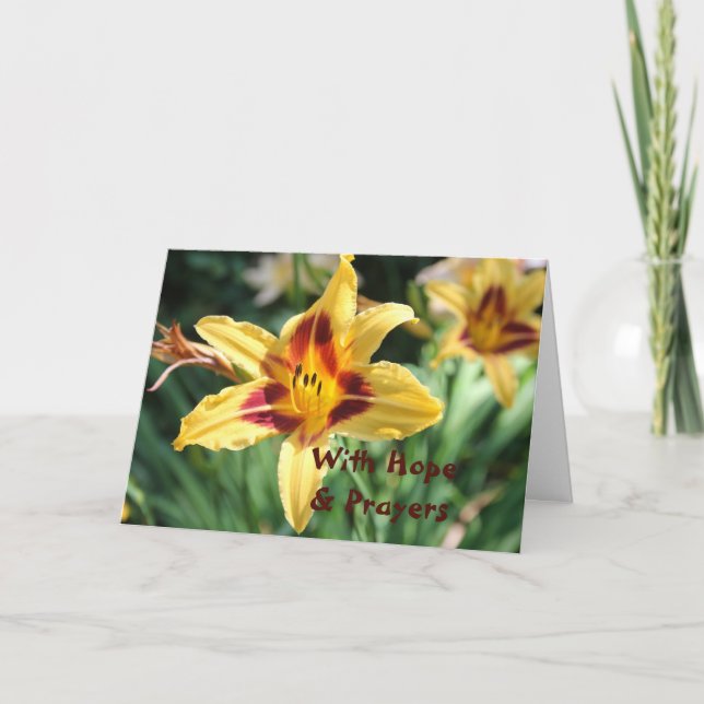 With Hope & Prayers to Let You Know We Care Card (Front)