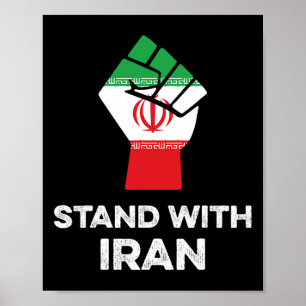With Iran Shirt Feminist Equality Iran Protests Sh Poster