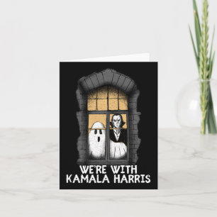 With Kamala Harris Funny Halloween Election Scary  Card