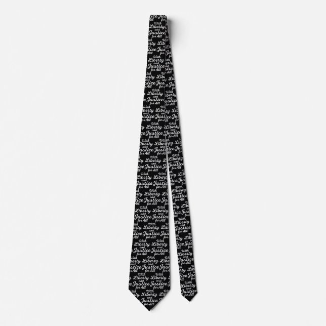 With Liberty and Justice for All Protest Freedom Tie (Front)