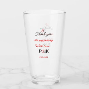 With love add couple name letter thank you add dat glass