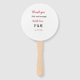 With love add couple name letter thank you add dat hand fan
