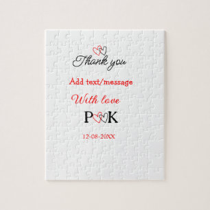 With love add couple name letter thank you add dat jigsaw puzzle