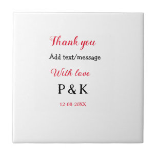 With love add couple name letter thank you add dat tile