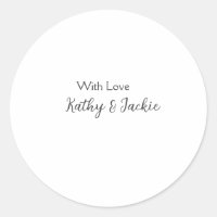 With love add couple name wedding simple minimal 