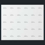 With love add couple name wedding simple minimal  wrapping paper<br><div class="desc">girly design</div>