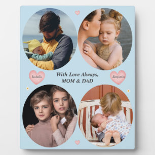 With Love Always – 4-Photo Gift from Mum & Dad Pla Plaque