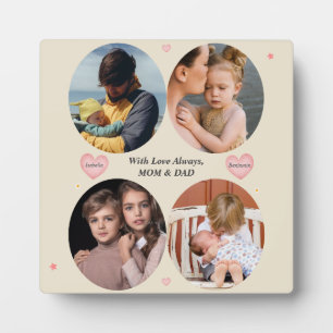 With Love Always – 4-Photo Gift from Mum & Dad Pla Plaque
