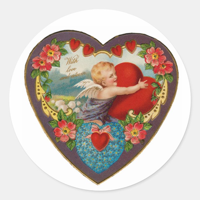With Love and Esteem Classic Round Sticker (Front)