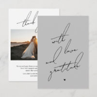 With Love and Gratitude Pre Printed Message