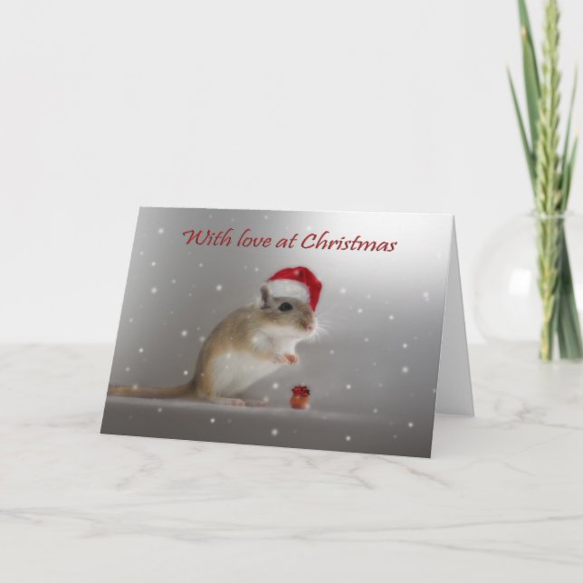 With Love At Christmas Holiday Card (Front)