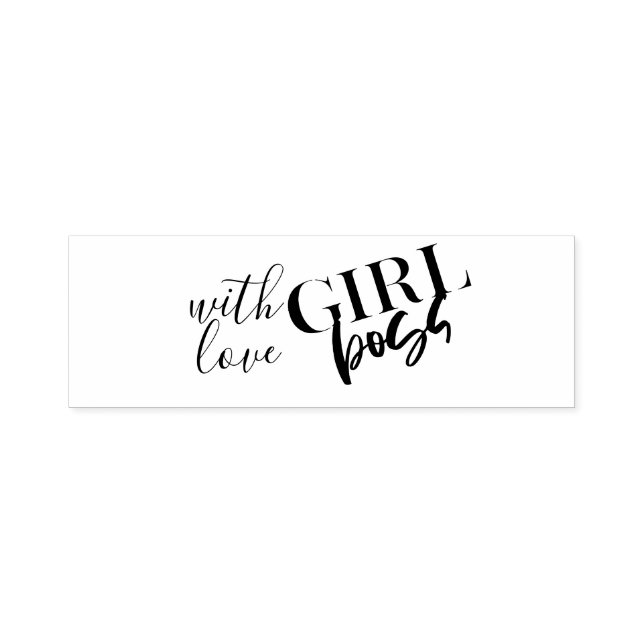 With Love BOSS GIRL Self-inking Stamp (Design)