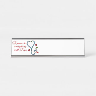 With Love Desk Name Plate