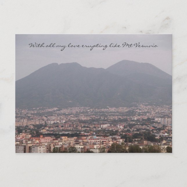 With love from Mount Vesuvio Postcard (Front)