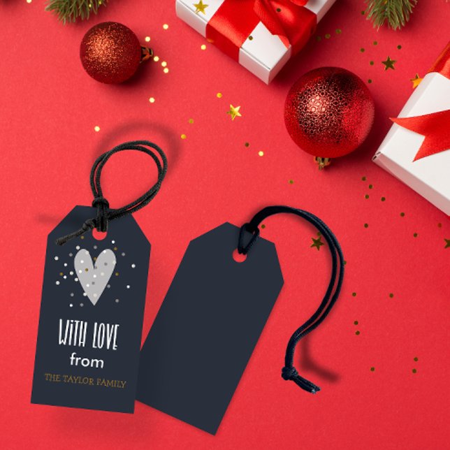 With love from - personalized Christmas gift tag (With love from - personalised Christmas gift tag)