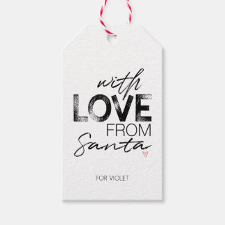 With Love From Santa Personalised Gift Tag