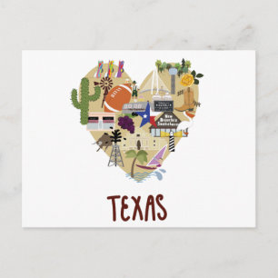 With Love from the Great State of Texas Postcard