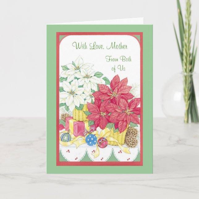 With Love, Mother From Both of Us Holiday Card (Front)