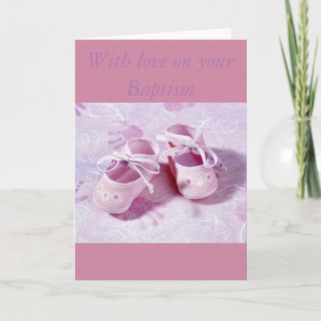 With love on your Baptism Greeting Card (Front)